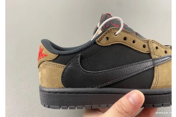 DM7866-2002 DM7866-2002 RETRO 1 OG SCOTT Brown TRAVIS SP  LOW JORDAN 0822